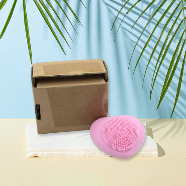 Heart-Shaped Silicone Face Wash Brush – Facial Cleansing Scrubber for Women