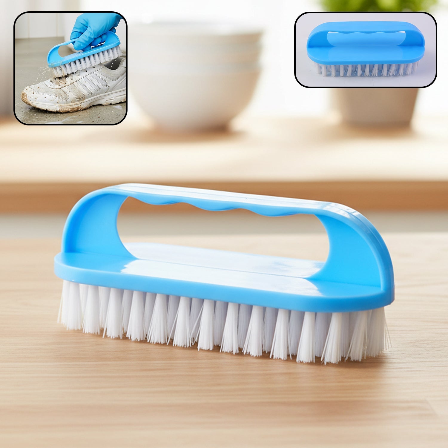 Multipurpose heavy duty handheld cleaning scrub brush
