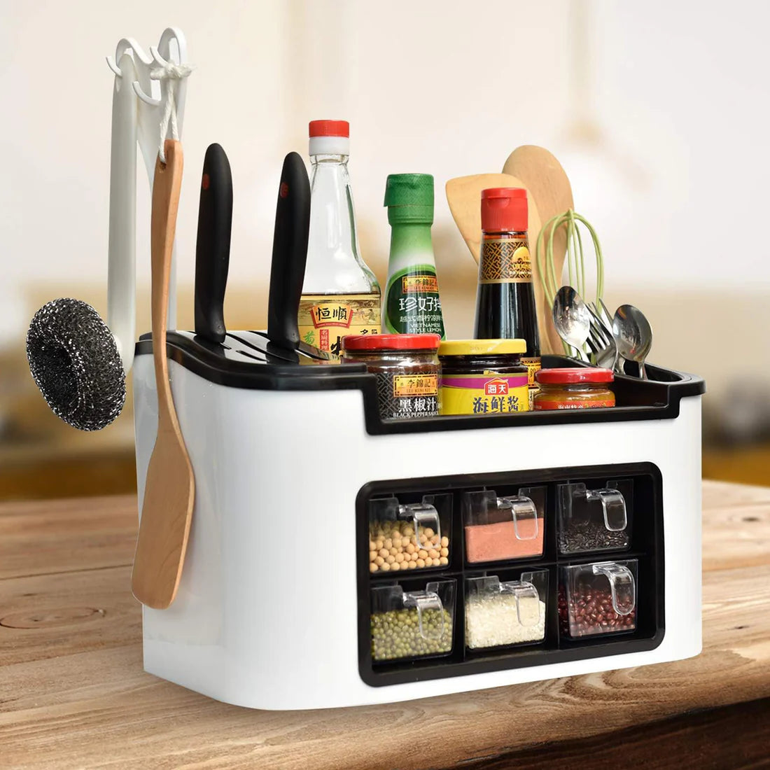 Multifunctional Kitchen Storage Organizer Rack