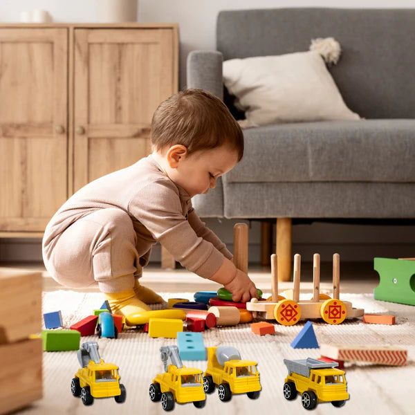 Mini Construction Truck Toys Construction Vehicles Alloy Truck Head, Toy For Boy Girl Toddler Gifts
