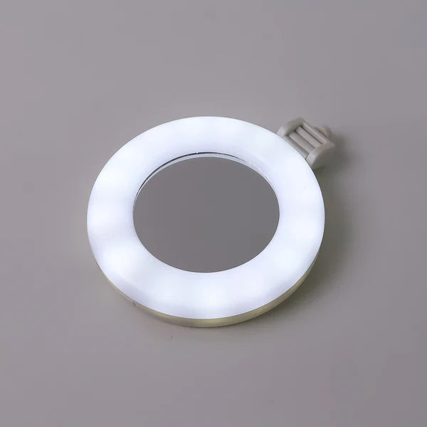 Rechargeable LED Selfie Ring Light for Mobile and Makeup Use (1 Pc)