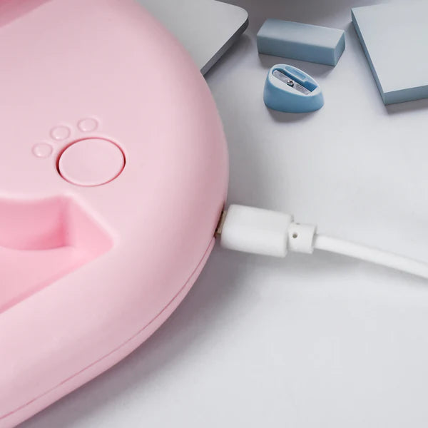 USB Rechargeable Portable Fan with LED Light – Heavy-Duty Foldable Fan