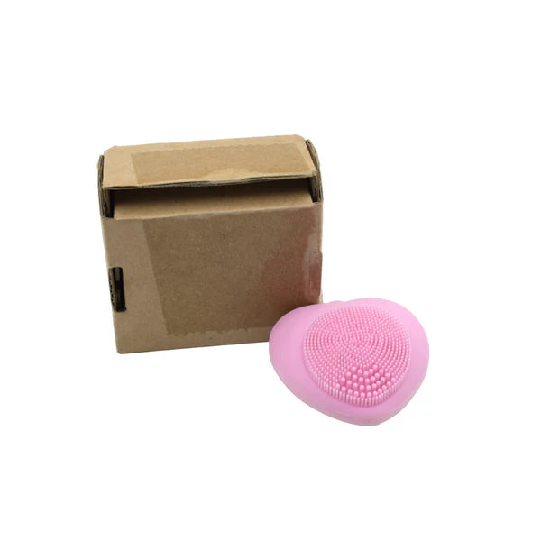 Heart-Shaped Silicone Face Wash Brush – Facial Cleansing Scrubber for Women