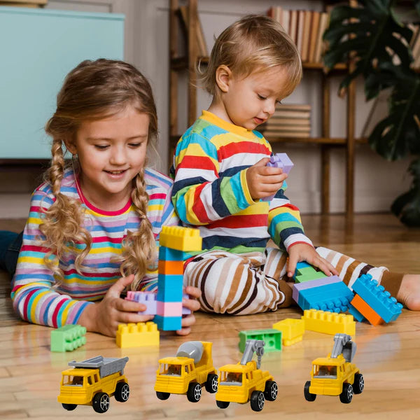 Mini Construction Truck Toys Construction Vehicles Alloy Truck Head, Toy For Boy Girl Toddler Gifts