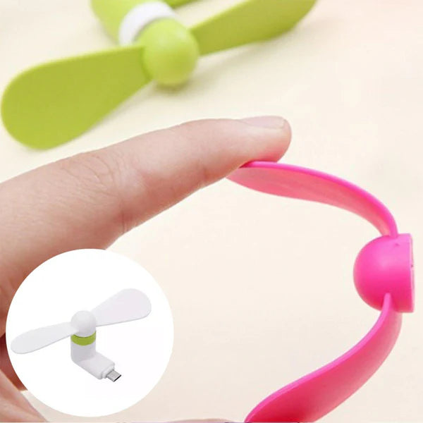 Mini USB Fan – Instant Cooling Handy Fan for Anytime Use (Micro Port)