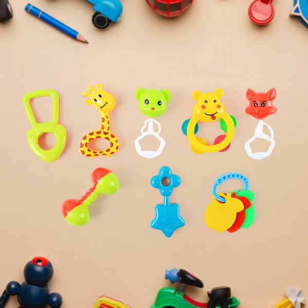 Baby Rattle Toy Collection for Infants 8 Pcs Set