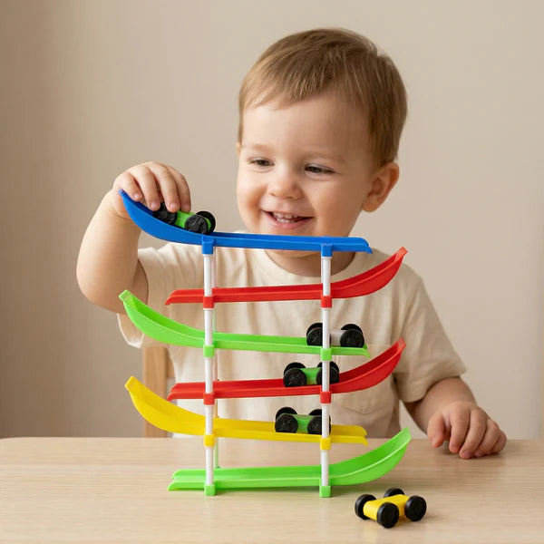 Kids Multi-Level Car Racing Track Toy Set 1 Set