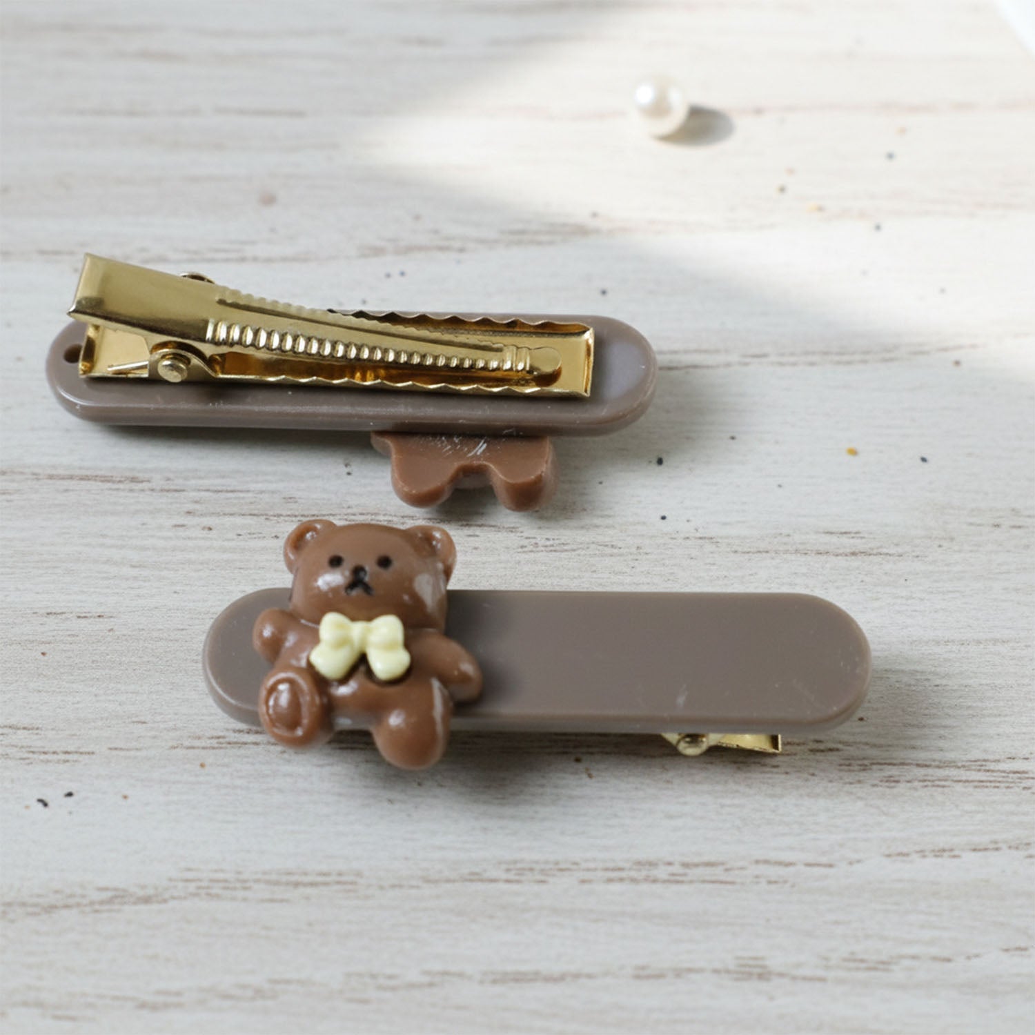 Cute Teddy Bear Decorative Hair Clips (4 Pc)